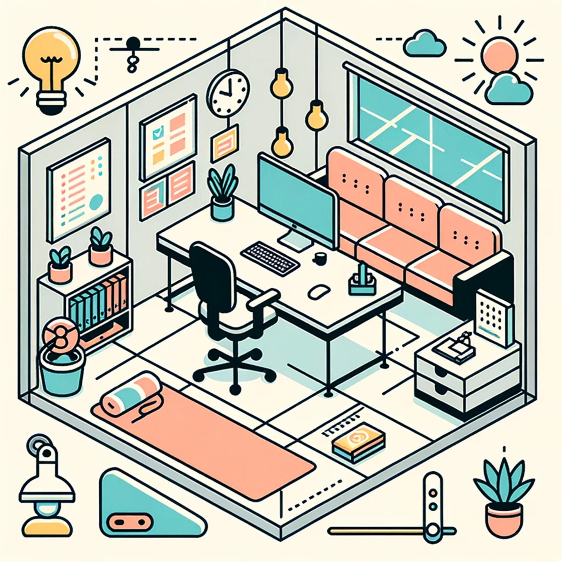 Aménager son bureau à la maison - l'importance d'un espace adapté à vos besoins - Prométhée T&I